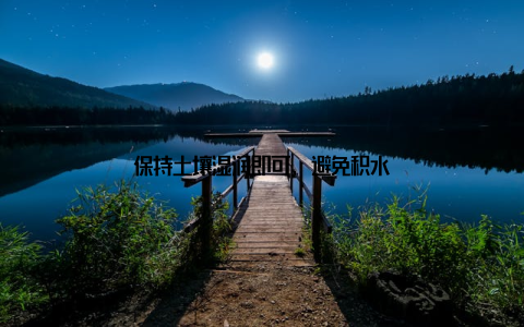 保持土壤湿润即可, 避免积水