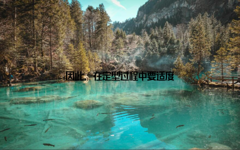 因此, 在定型过程中要适度
