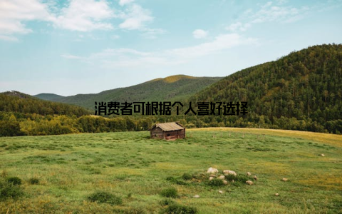 消费者可根据个人喜好选择
