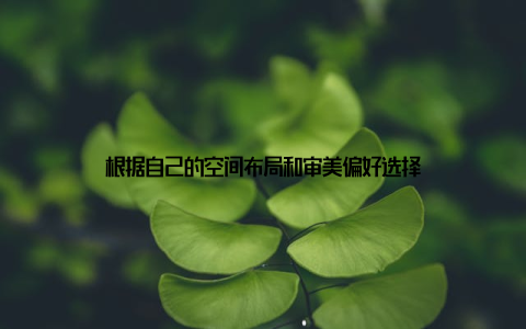 根据自己的空间布局和审美偏好选择