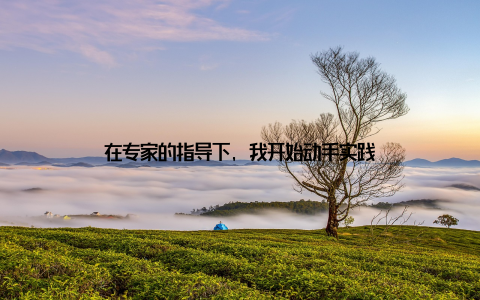 在专家的指导下, 我开始动手实践