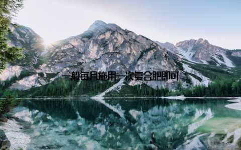 一般每月施用一次复合肥即可