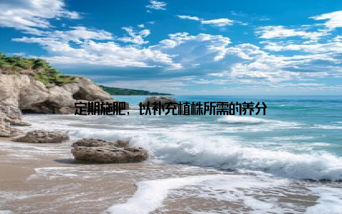 定期施肥, 以补充植株所需的养分
