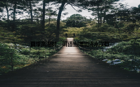 夏季高温时, 可适当增加浇水次数