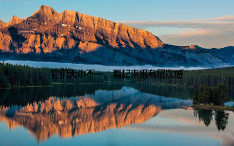 它们大小不一, 看起来很有层次感